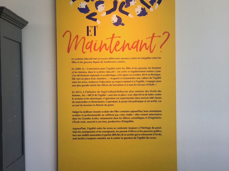 Exposition « L’ÉCOLE ET SES FILLES sur le chemin de l’égalité ? »